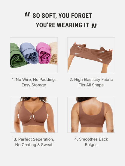Auron Seamless No Underwire Full Coverage Bra