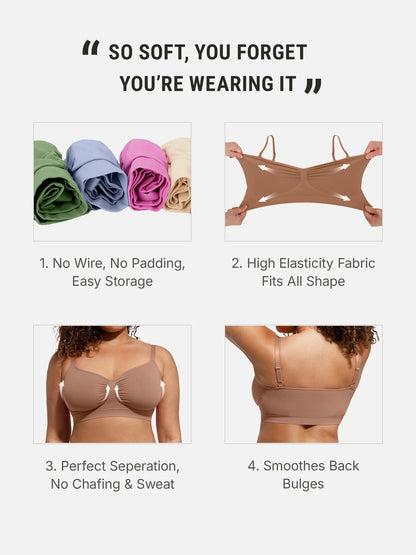 Auron Everyday Wireless Bra Unlined Soft Bra